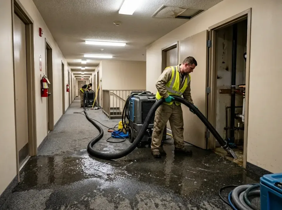 multi-unit-apartment-hallway-f-005 — frequently asked questions, Emergency Burst Pipe Water Extraction & Removal in Kealakek…